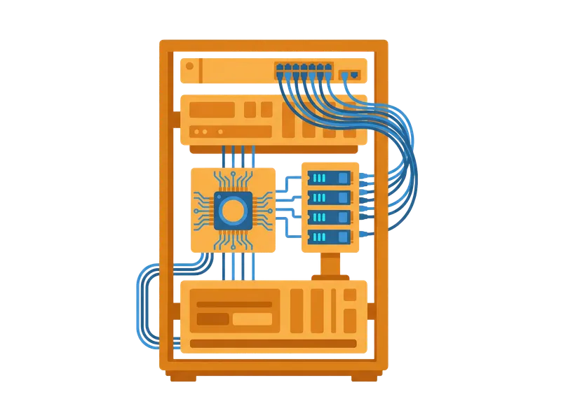 QDE VPS Server-Hardware und Infrastruktur