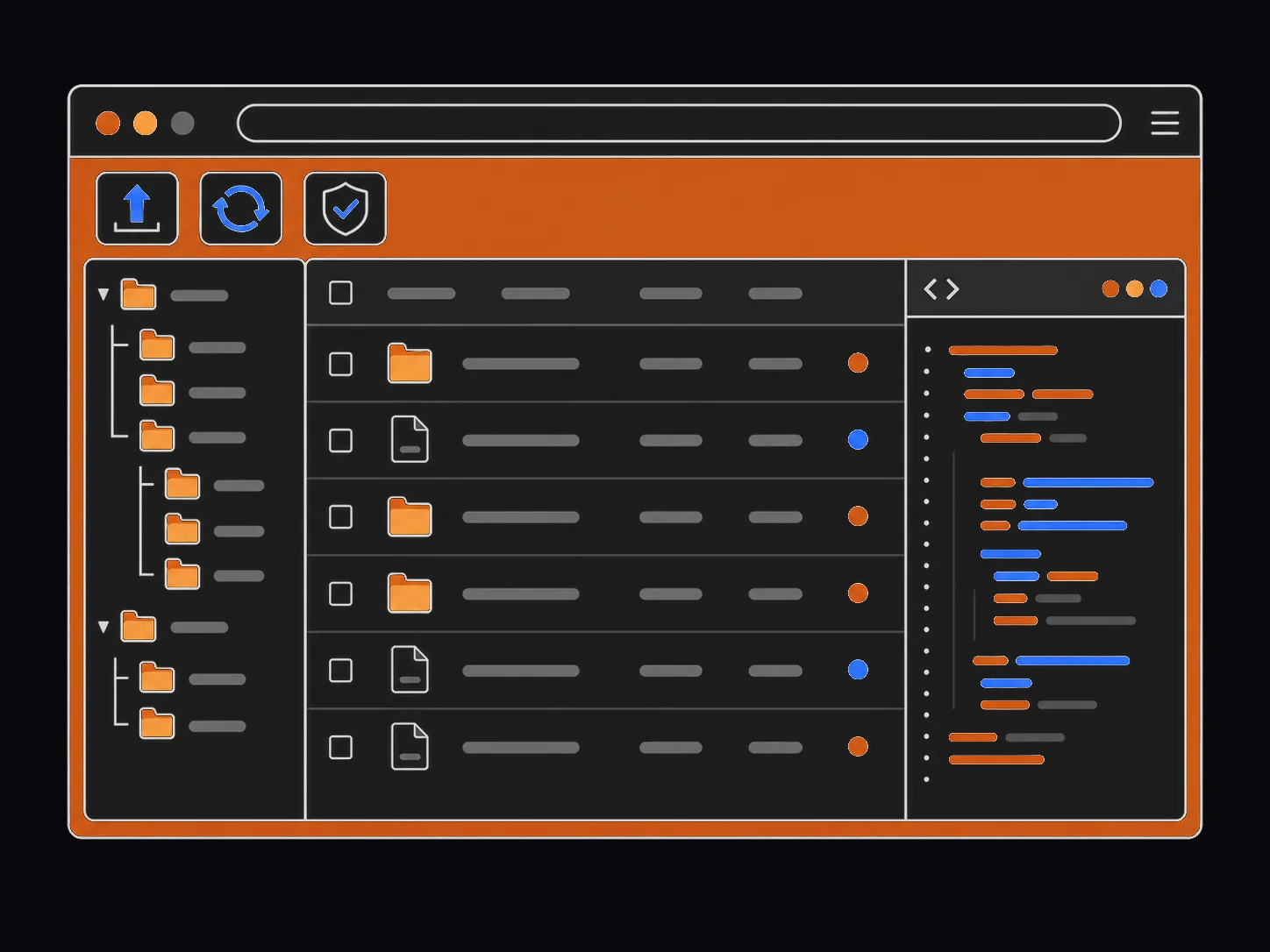 Dateimanager und Code-Editor in cPanel