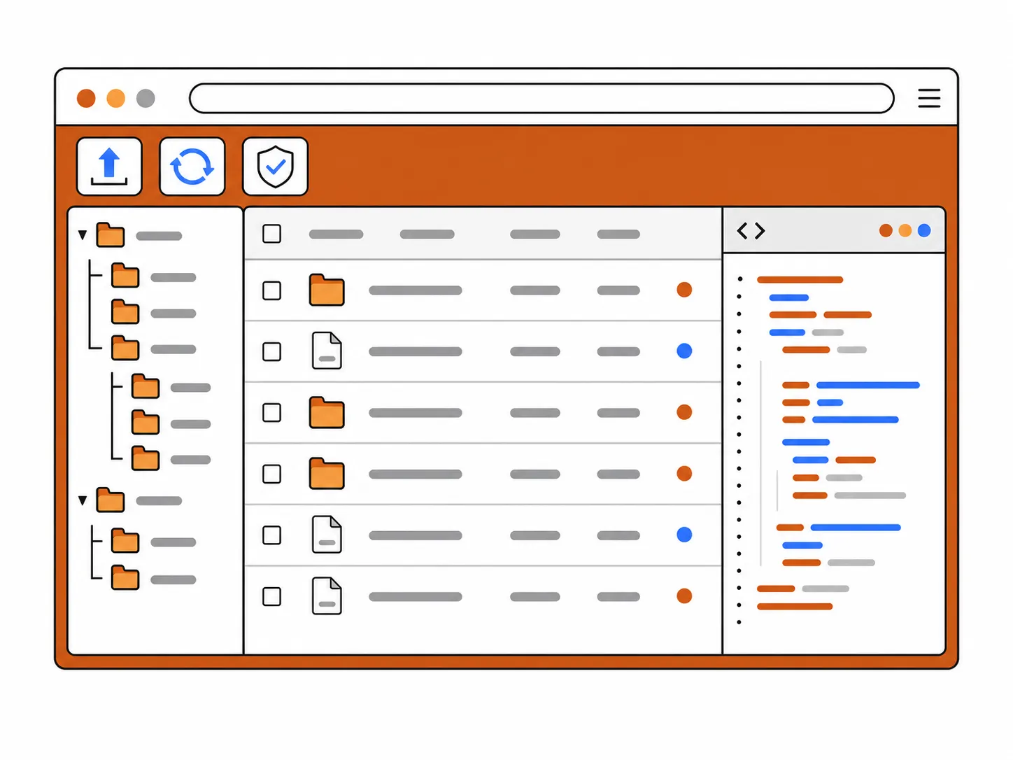 Dateimanager und Code-Editor in cPanel