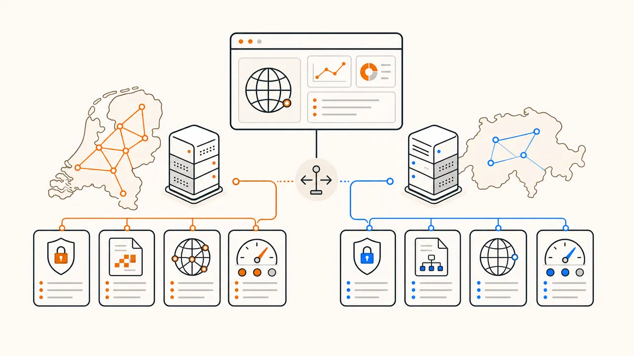 Nederland vs. Zwitserland voor offshore hosting