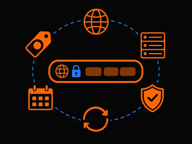 Domeinbeheer-dashboard met DNS-records en nameserver-instellingen